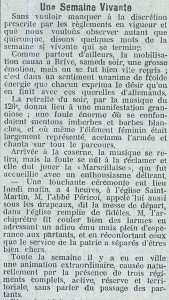 La Croix de la Corrèze, 9 août 1914. Archives municipales de Brive, 8 S 980.