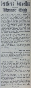 La Croix de la Corrèze, 11 octobre 1914. Archives municipales de Brive, 8 S 987.