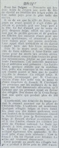 La Croix de la Corrèze, 27 décembre 1914. Archives municipales de Brive, 8 S 998.