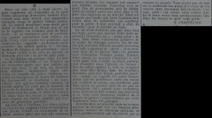 La Croix de la Corrèze, 24 janvier 1915. Archives municipales de Brive, 8 S 1003.