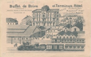 Buffet de Brive et Terminus-Hôtel. En face de la Gare...